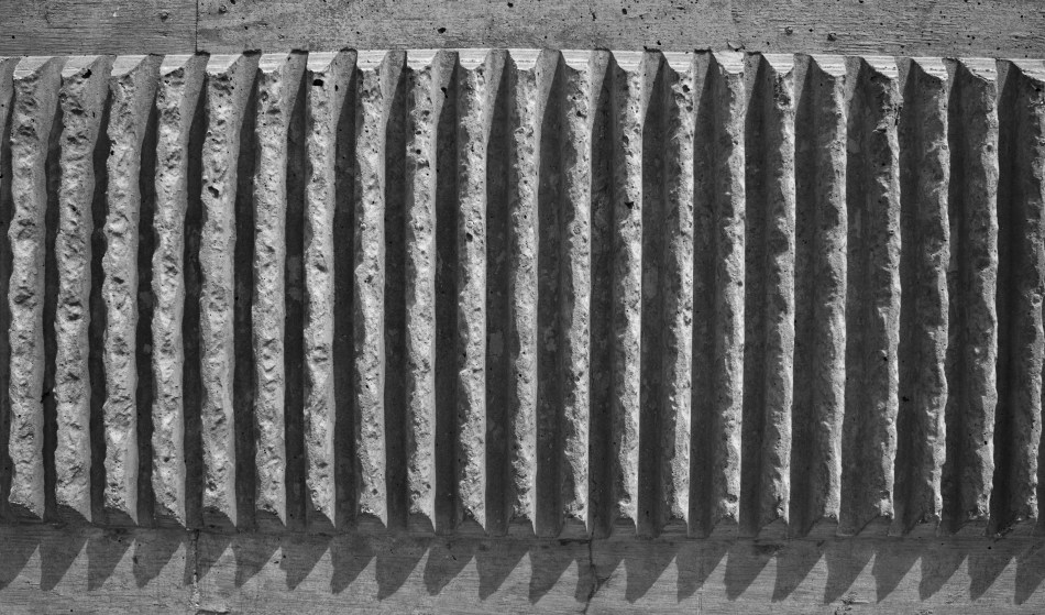 Cement ridges.
