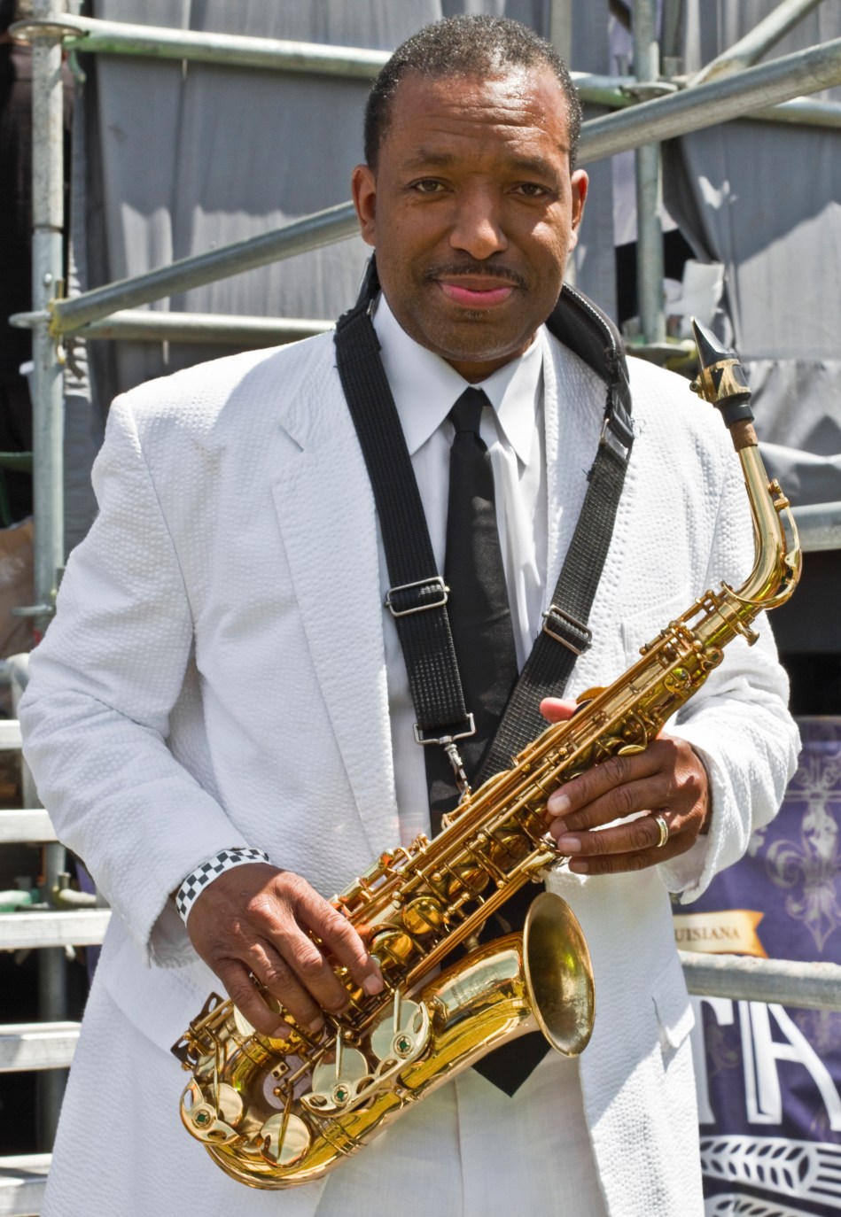 Donald Harrison, Jr. at French Quarter fest April 13, 2013 in New Orleans, LA