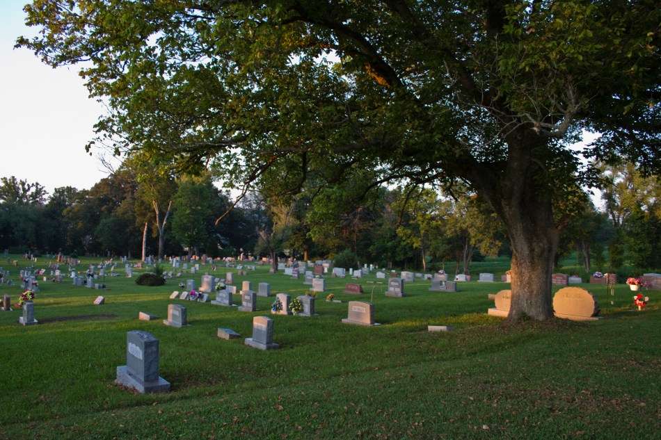 A graveyard in Ellington, MO