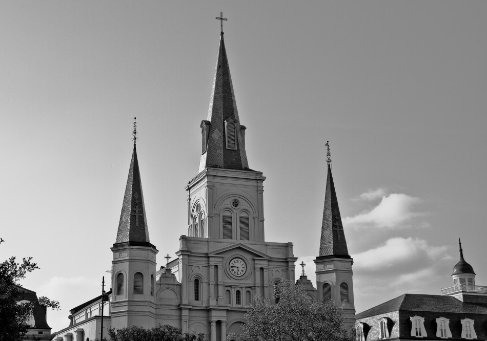 St. Louis Cathedral in the French Quarter in New Orleans, LA