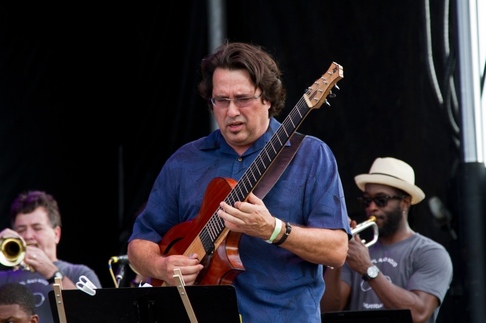 Steve Masakowski performing at French Quarter Fest 2015. Photo by Braden Piper bgpiperphotography.com